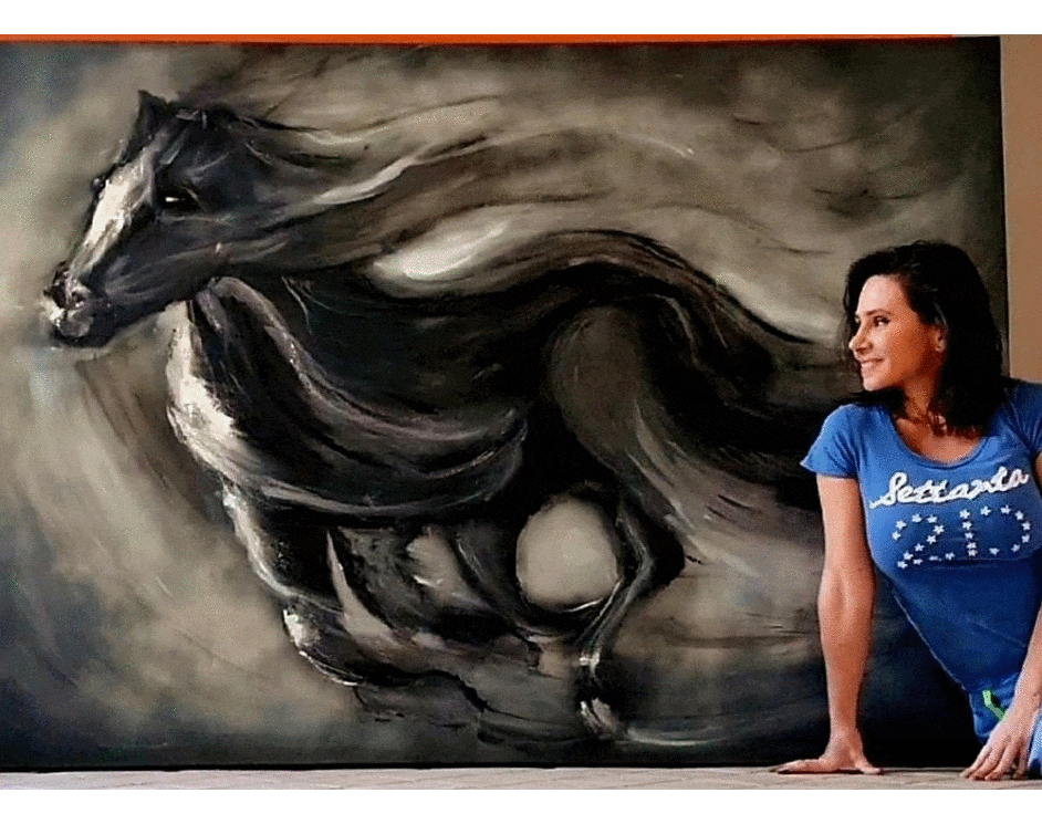 ArteDiAlina.com painting: Run like the wind